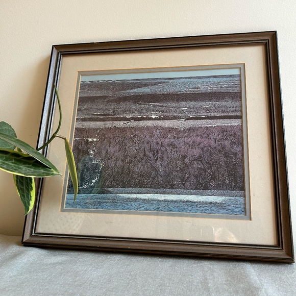 Vintage Art | Abstract Water & Tree Landscape - Picture 4 of 5